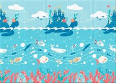 Игровые коврики Игровой коврик Parklon Portable Подводный мир 200x140x1 см