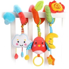 Подвесные игрушки Подвесная игрушка Жирафики с развивающими игрушками съемными Лесная сказка