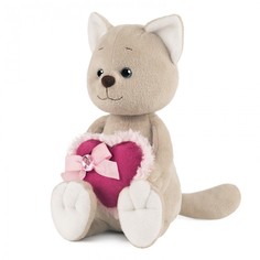 Мягкие игрушки Мягкая игрушка Maxitoys Luxury Romantic Toys Club Романтичный Котик с розовым сердечком 25 см
