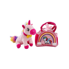 Мягкие игрушки Мягкая игрушка Fluffy Family Единорог в сумочке 18 см