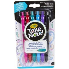 Ручки Crayola Смываемые гелевые ручки Take Note 6 шт.