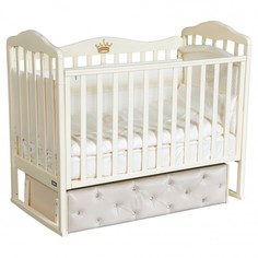 Детские кроватки Детская кроватка Bellini Letizia Premium мягкий фасад, автостенка, ящик (универсальный маятник)