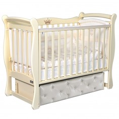 Детские кроватки Детская кроватка Bellini Adriana Premium мягкий фасад, автостенка, ящик (универсальный маятник)