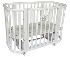 Детские кроватки Детская кроватка ByTwinz Violetta 4 автостенка (поперечный маятник)