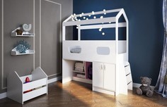 Кровати для подростков Подростковая кровать КарИВи чердак сказочный домик ДС-12