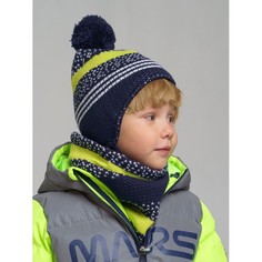 Шапки, варежки и шарфы Playtoday Комплект трикотажный для мальчиков шапка и снуд 32112048