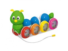 Каталки-игрушки Каталка-игрушка Стеллар на веревочке Гусеница с шариками 25.5х10х13 см
