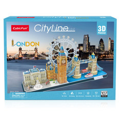Пазлы CubicFun 3D пазл Лондон CityLine 107 деталей