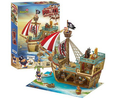 Пазлы CubicFun 3D пазл Пиратский корабль 157 деталей