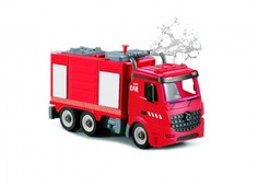 Машины Funky Toys Пожарная машина-конструктор фрикционная 1:12 свет, звук, вода FT61115