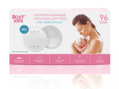 Гигиена для мамы ROXY-KIDS Ультратонкие лактационные прокладки для груди Home&Travel 96 шт. 2 упаковки