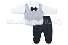 Комплекты детской одежды Leo Комплект для мальчика Джентльмен (кофточка и ползунки)