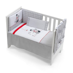 Комплекты в кроватку Комплект в кроватку Inter Baby Casita gris 5 предметов