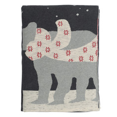Пледы Плед Tkano Polar bear New Year Essential 180х130 см
