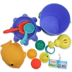Игрушки в песочницу ABtoys Лучик Набор для песка (11 предметов) PT-00686пц