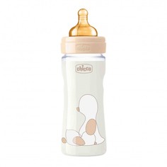 Бутылочки Бутылочка Chicco Original Touch Uni с латексной соской с 4 мес. 330 мл
