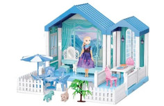 Кукольные домики и мебель Sharktoys Сборный кукольный домик Snow Princess 1-этажный (2 комнаты)