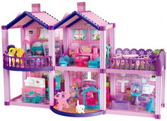 Кукольные домики и мебель Sharktoys Сборный кукольный домик 2-этажный (6 комнат)