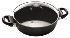 Посуда и инвентарь Swiss Diamond Сотейник с 2-мя ручками и крышкой индукционный 24 см 3 л