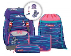 Школьные рюкзаки Step By Step Ранец Grade Shiny Dolphins с наполнением