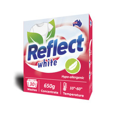 Бытовая химия Reflect White Концентрированный стиральный порошок для белых и светлых тканей 650 г