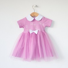 Платья и сарафаны Trendyco kids Платье трикотажное с фатином Олененок