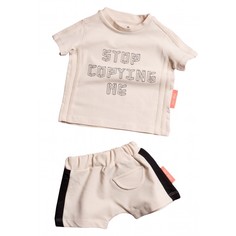Комплекты детской одежды Moi Noi Комплект: футболка и шорты Stop copying me