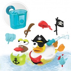 Игрушки для ванны Yookidoo Игрушка водная Утка-пират с водометом и аксессуарами