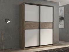 Шкафы Шкаф РВ-Мебель купе 2-х дверный Кааппи 140х60 см KAAPPI2 (Дуб Харбор Эспрессо)
