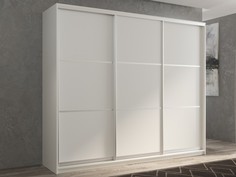 Шкафы Шкаф РВ-Мебель купе 3-х дверный Кааппи 4 210х45 см (Белый бриллиант)