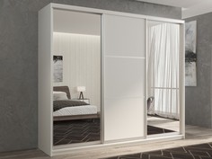 Шкафы Шкаф РВ-Мебель купе 3-х дверный Кааппи 1 180х45 см (Белый бриллиант)