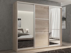 Шкафы Шкаф РВ-Мебель купе 3-х дверный Кааппи 3 240х60 см (Дуб Кастелло серый)