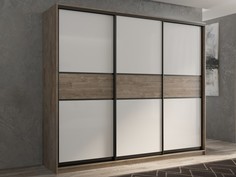 Шкафы Шкаф РВ-Мебель купе 3-х дверный Кааппи 210х45 см KAAPPI3-33-1 (Дуб Харбор Эспрессо)