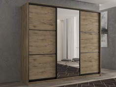 Шкафы Шкаф РВ-Мебель купе 3-х дверный Кааппи 2 210х45 см (Дуб Эвок Прибрежный)