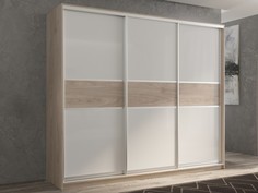 Шкафы Шкаф РВ-Мебель купе 3-х дверный Кааппи 240х45 см KAAPPI3-32-1 (Дуб Кастелло серый)