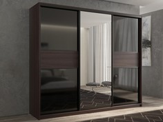 Шкафы Шкаф РВ-Мебель купе 3-х дверный Кааппи 210х60 см KAAPPI3-36 (Венге)