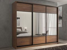 Шкафы Шкаф РВ-Мебель купе 3-х дверный Кааппи 6 240х60 см (Морское дерево Винтаж)