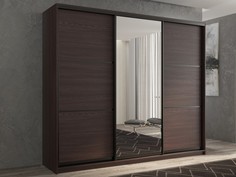 Шкафы Шкаф РВ-Мебель купе 3-х дверный Кааппи 2 240х60 см (Венге)