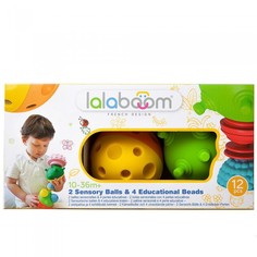 Развивающие игрушки Развивающая игрушка Lalaboom 2 тактильных мяча (12 деталей)