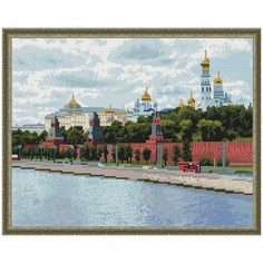 Картины своими руками Molly Картина мозаика Москва Кремль 40х50 см