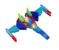 Конструкторы Конструктор Crystaland Светящийся Самолёт 6 в 1 (90 деталей)