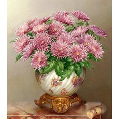 Картины своими руками Molly Картина мозаикой Бузин розовые астры 40х50 см