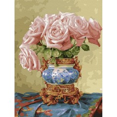 Картины по номерам Molly Картина по номерам на дереве Восточные розы 50х40 см