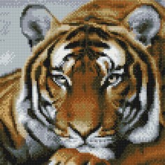 Картины своими руками Molly Картины мозаикой Задумчивый тигр 30х30 см