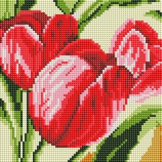 Картины своими руками Белоснежка Мозаичная картина Тюльпаны 471-ST-PS