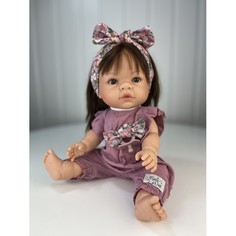 Куклы и одежда для кукол Nines Artesanals dOnil Кукла Зоя в сиреневом комбинезоне и повязке 37 см