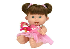 Куклы и одежда для кукол Nines Artesanals dOnil Пупс-мини Pepotes Тыковка с волосами вид 3 26 см