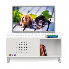 Кукольные домики и мебель Lundby Мебель для домика музыкальный центр и телевизор белого цвета
