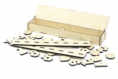 Деревянные игрушки Деревянная игрушка Paremo Игровой набор Цифры с подставкой