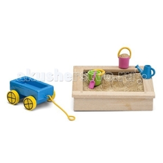 Кукольные домики и мебель Lundby Смоланд Детская песочница с игрушками